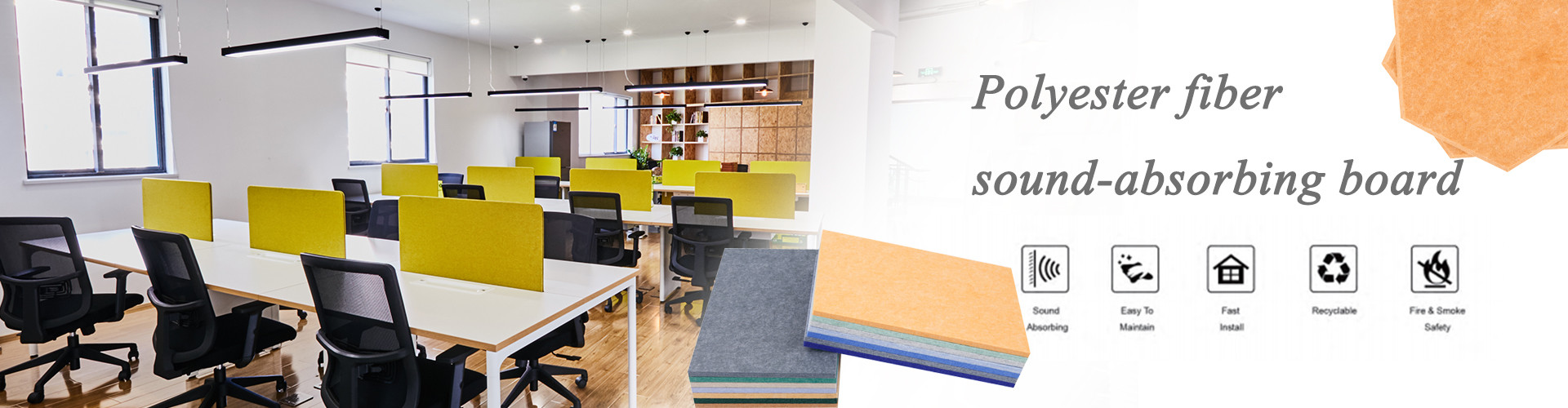 Kalite Polyester Akustik Paneller Fabrika